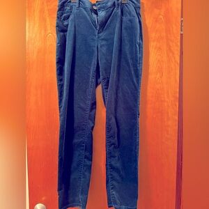 Loft Outlet velvet pants. Peacock color size 8